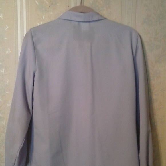 DC COLLECTIONS SILKY LAVENDER LONG SLEEVE BLOUSE - Picture 7 of 7
